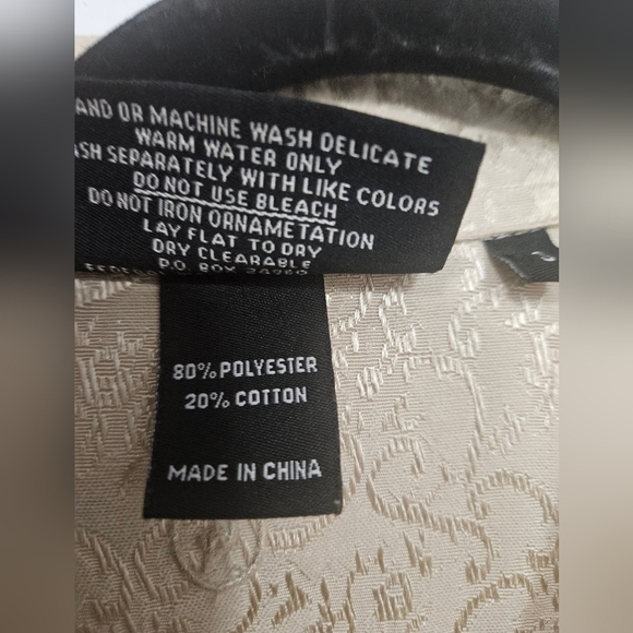 Christine Alexander Jacquered Printes Jacket - Picture 4 of 8